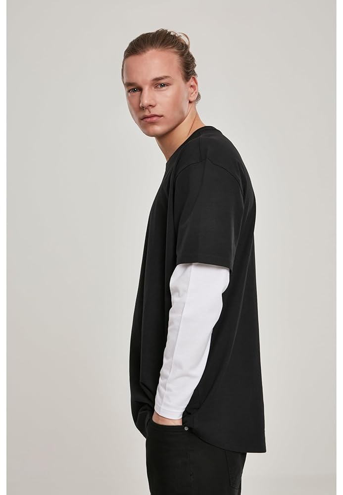 【関税・送料込】Contrast double layered t-shirts - 1408 Boohoo ME